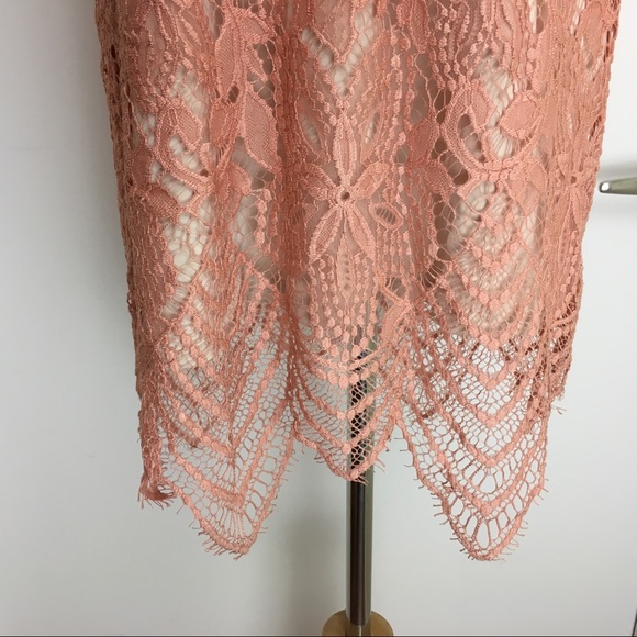 NWT Express Floral Lace Contrast Sheath Dress - Picture 4 of 7